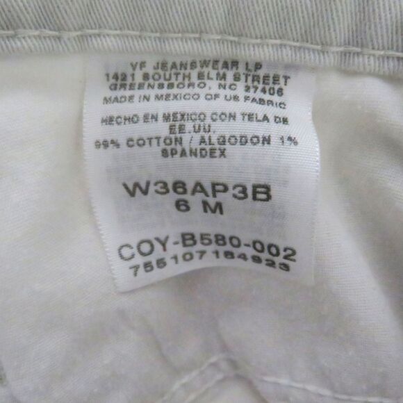 Riders By Lee Jeans Size 8 M Women Straight Leg Beige Casual or Work Casual - Picture 5 of 11